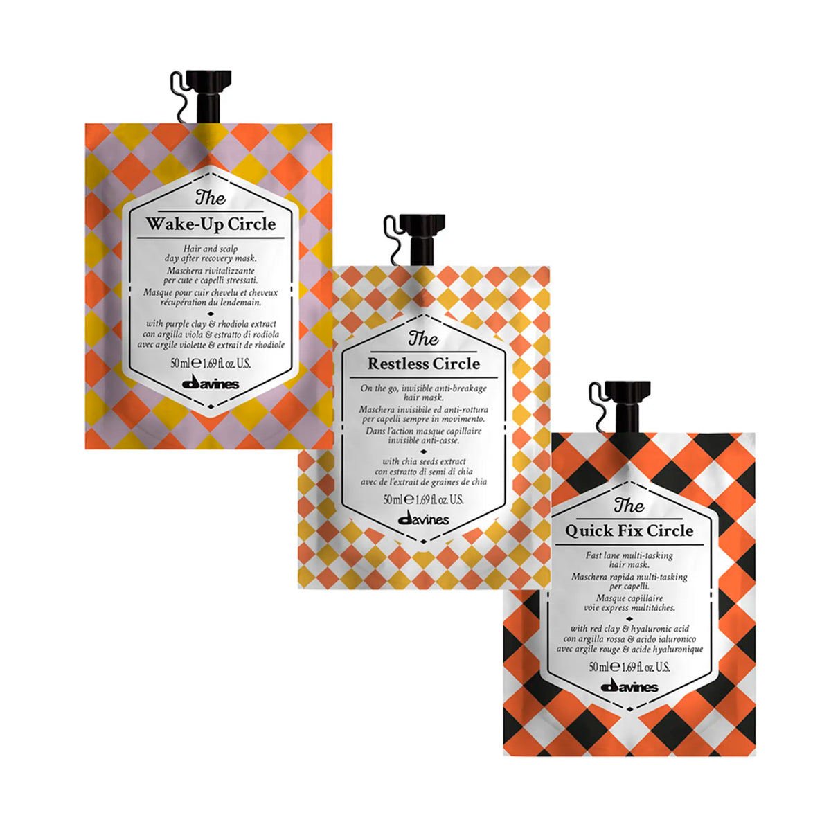 Davines Circle Chronicles -naamiopaketti Quick 'n' Easy 150 ml